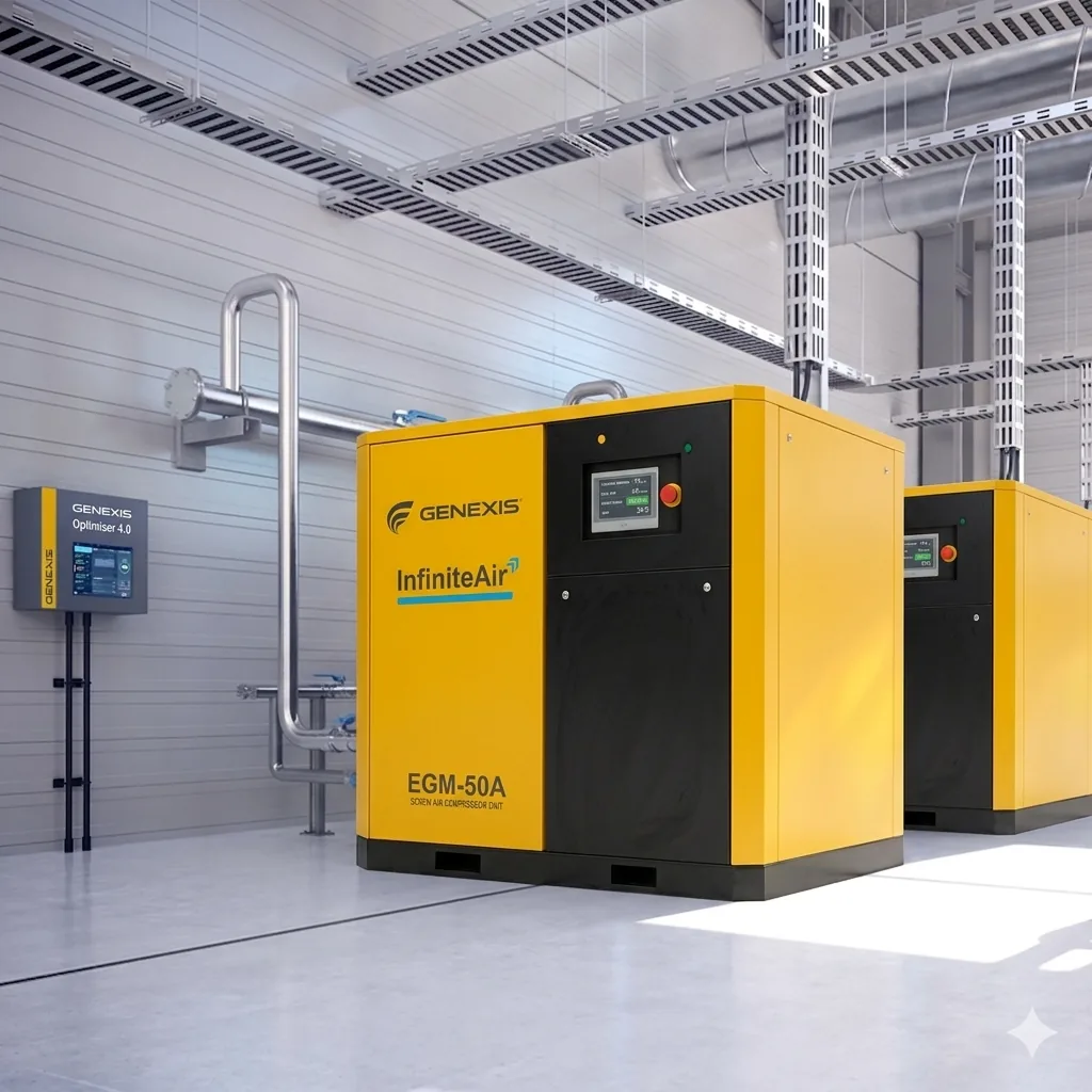 Genexis industrial air compressor